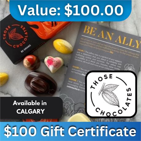 $100 Gift Certificate | Those Chocolates